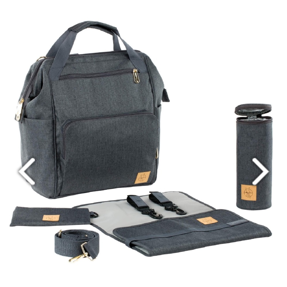 Lassig Gray Diaper Bag Set